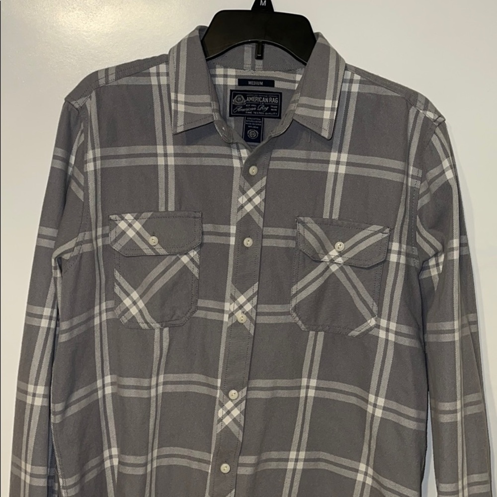American Rag Grey/White Flannel - Picture 5 of 6